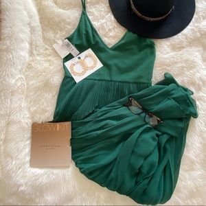Aritzia Green Daphnee Dress